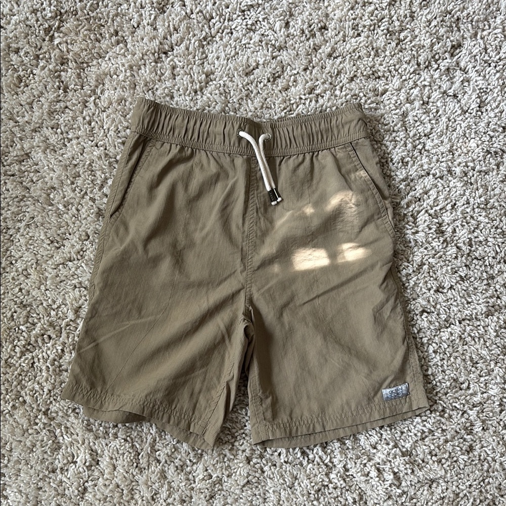Casual Tan Shorts with Drawstring